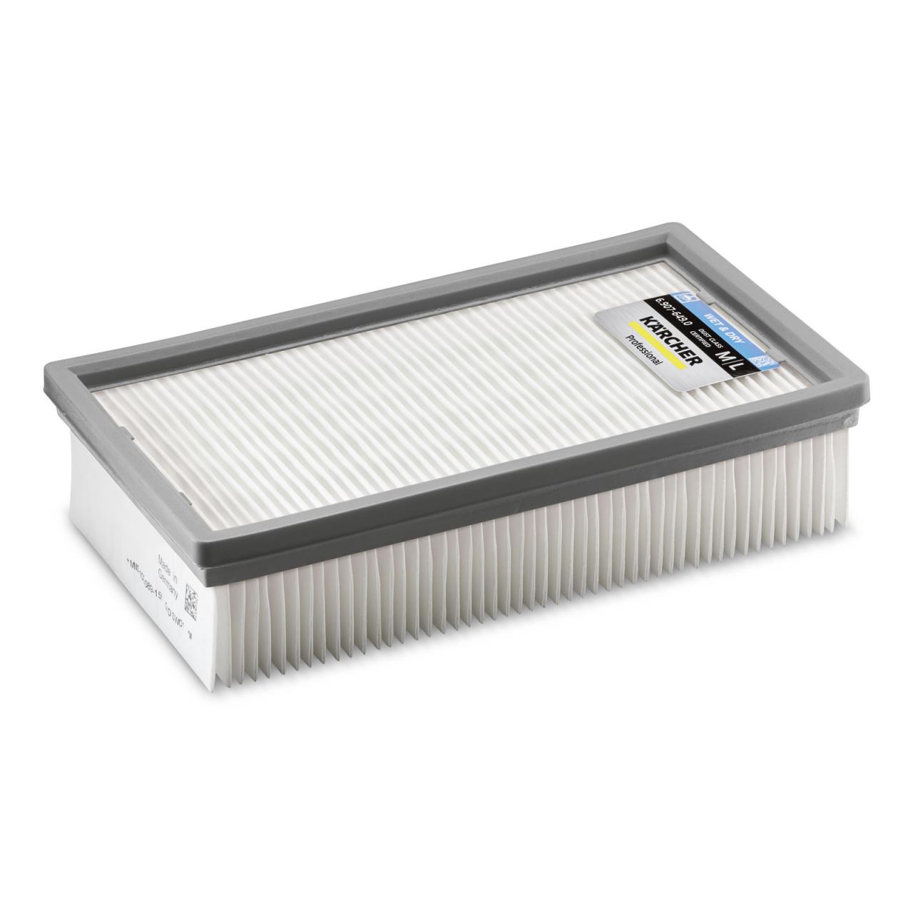 Flachfaltenfilter Wet & Dry, PES-Fasermaterial mit PTFE-Beschichtung, geeignet für NT 22/1 Ap Bp